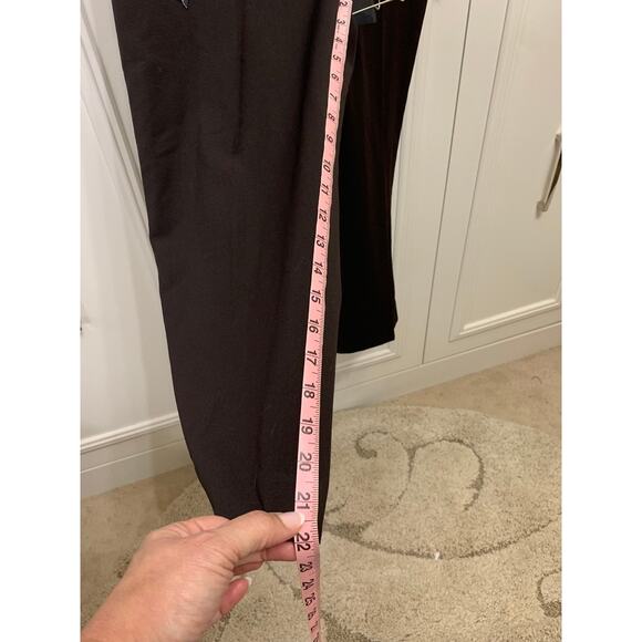 NWT Nicole Miller New York Women's‎ Capri Pants Size 14 Brown Casual Stretch - Picture 11 of 11